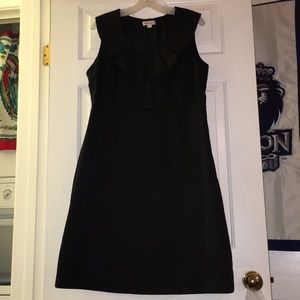 Black polka dot dress